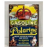 SSP Red Crown Gasoline and Polarine Oil Sign, 14ï¿½2