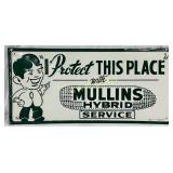 Emb. Mullins Hybrid Service Metal Sign, 20in x 9 1