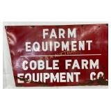 SSP Coble Farm Equipment Co. Sign, 61in x 36in