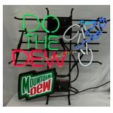 Mt Dew Neon Sign ï¿½Do the Dewï¿½ With Bicycle 24x25