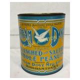 Vintage 8in x 10in Cream Dove Brand 10-Pound Metal