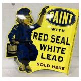 Contemporary Double-Sided Metal Advertising Sign,