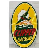 SSP Clipper Gasoline Sign, 18 x 30 Inches