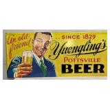 Emb. Yuenglingï¿½s Pottsville Beer Metal Self Framed