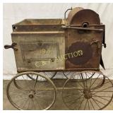 Early Commercial Peanut Cart with Four Wheels and