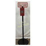 Duncan Fine-O-Meter Ticket Meter Box on Post w/Sig