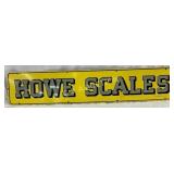 SSP ï¿½Howe Scalesï¿½ Advertising Sign, 45 x 9 Inches