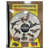 Framed Remington Ammunition Advertising Poster Fea