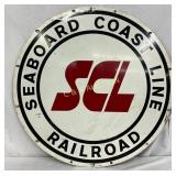 Seaboard Coast Line RR Sign, 24in