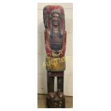 7ft. Carved Wood Cigar Store Indian Store Display