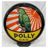 Polly Gas Plastic Body Pump Globe w/Parrot,  15in