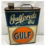 1g. Slim Size Gulfpride Oil Can with Original Cap