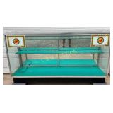 6ft. Glass Display Case with Shelves and OK Graphi