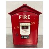 Gamewell Cast Aluminum Fire Alarm Box, Model 2383,