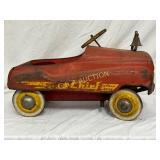 Fire Chief Pedal Car with Steel Body and Bell
