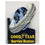 Porc. ï¿½Goodyear Service Station Flange Sign, 25in
