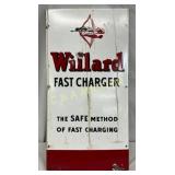 Willard Fast Charger Porc. Sign, 12in x 23in