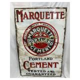 Marquette Cement Porc Sign, 30in x 46in