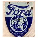 DSP ï¿½Ford Agence Service 1947ï¿½ Sign, 18 x 24, Con