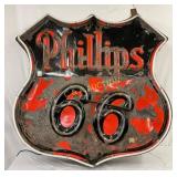 Phillips 66 Emb. Porc. Neon Sign, 48 inches