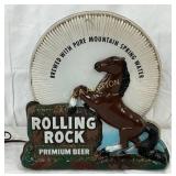Rolling Rock Premium Beer Light-Up Animated Spinne