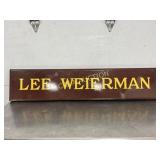 SSP ï¿½Lee Weiermanï¿½ Sign, 48ï¿½10 Inches