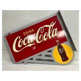 Coca-Cola Metal Flange Sign, 23in x 20in
