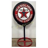 Texaco DS Lollipop Sidewalk Sign, 30-Inch Metal Si