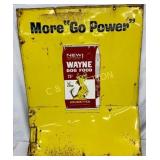 Emb. Wayne Dog Food ï¿½More Go Powerï¿½ Metal Sign, 2n