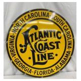 Atlantic Coast Line Railroad Metal Sign 22 inches