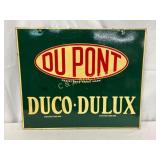 Du Pont Duco-Dulux Painted Metal Sign, 24ï¿½20