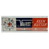 Keen Kutter and Val-Test Lighted Clock Sign, 51 x