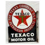 Early Texaco DSP Flange Sign, 18in x 23in