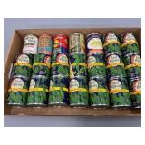 Store Display Cans, Including ï¿½Red Moonï¿½ Sweet Pea