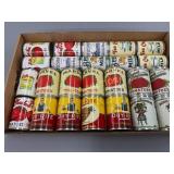 Store Display Cans Featuring Tomato, Milk, and Pin