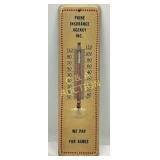 Vintage Metal Advertising Thermometer for Paine In