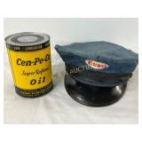 Cen-Pe-Co Super Refined Oil Can with Esso Branded