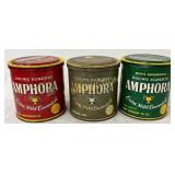 Three Early Douwe Egberts Amphora Tobacco Tins