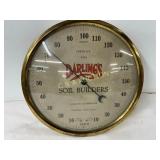 Brass Darling's Soil Builders Advertising Thermome