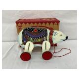 Blizzard the Running Bear Pull Toy
