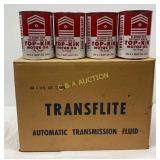 24 One-Quart Cans of Top-Kik Motor Oil with Origin