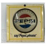 Metal Front Pepsi Thermometer, 9in x 9in, Featurin