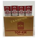 Case of 24 One-Quart Top-Kik Non-Detergent Motor O