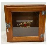 Wooden Antiseptic Sterilizer Cabinet with Glass Sh