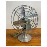 Vintage 9" Chrom-Ever Metal Desk Fan, 115 Volt