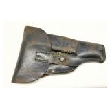 Early Leather Holster with Flap Closure and Belt L