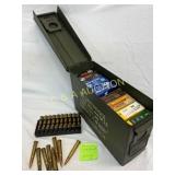 Metal Ammunition Box with 8 Boxes of Ammunition an