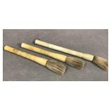 Chinese etched bone horse hair calligraphy brushes