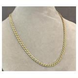 14K gold flat link chain