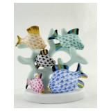 Herend Porcelain Multi-Color Fish on Coral 5256